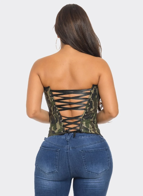 Camouflage Bustier