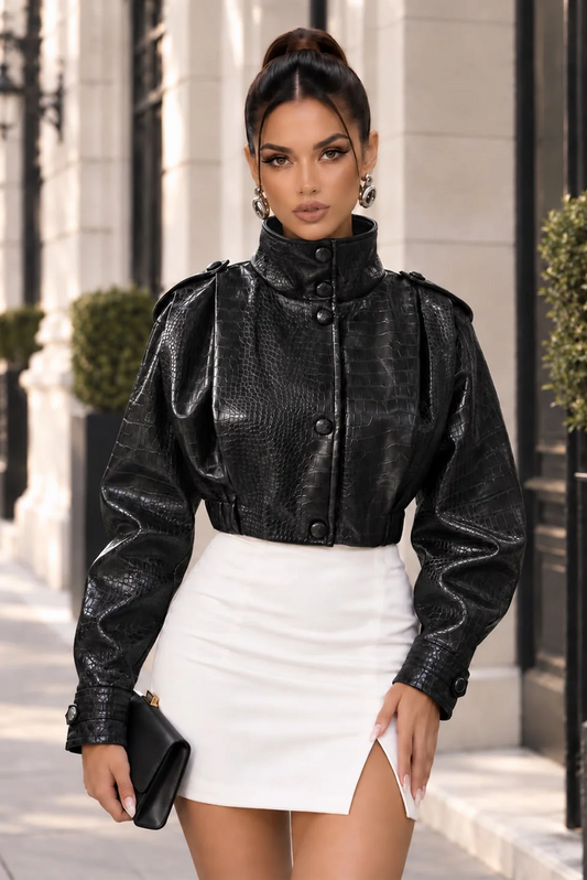 Elevated Edge Vegan Leather Jacket