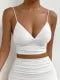 Deep V-Spaghetti Strap Top