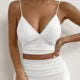 Deep V-Spaghetti Strap Top