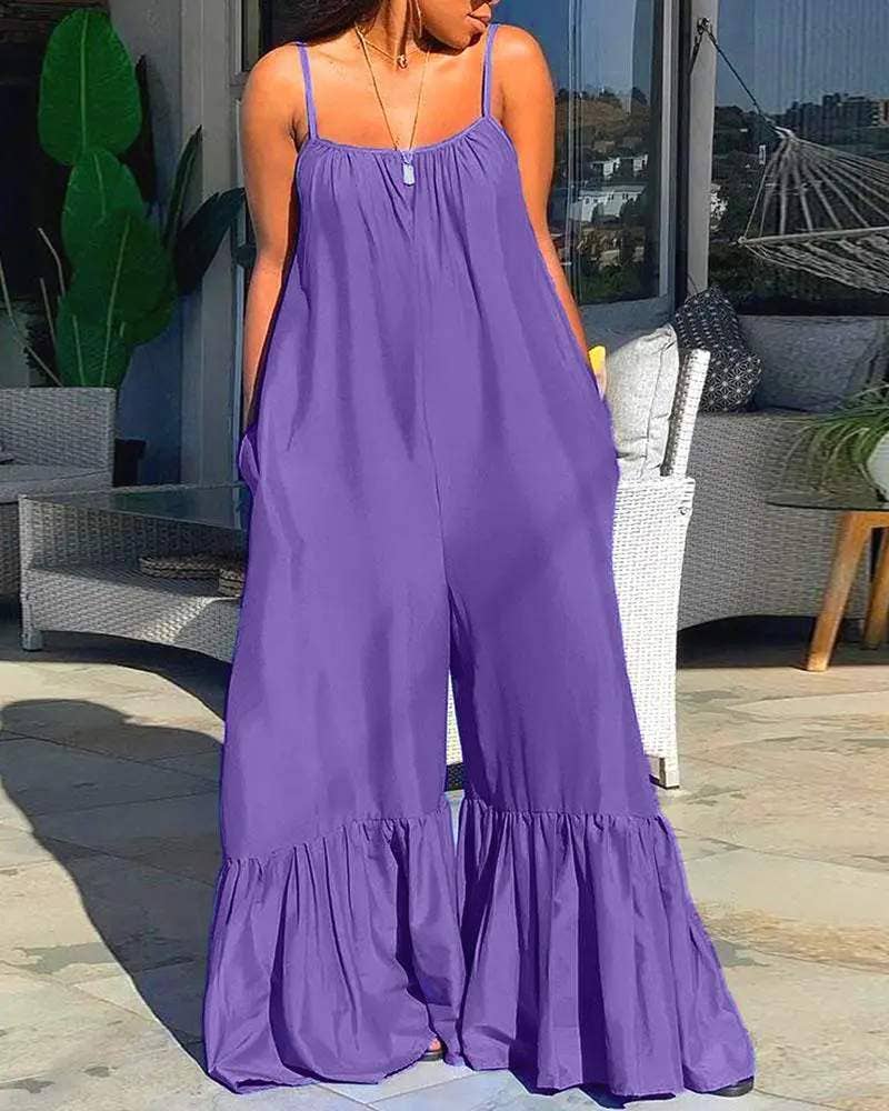 Sleeveless Bootcut Jumpsuit