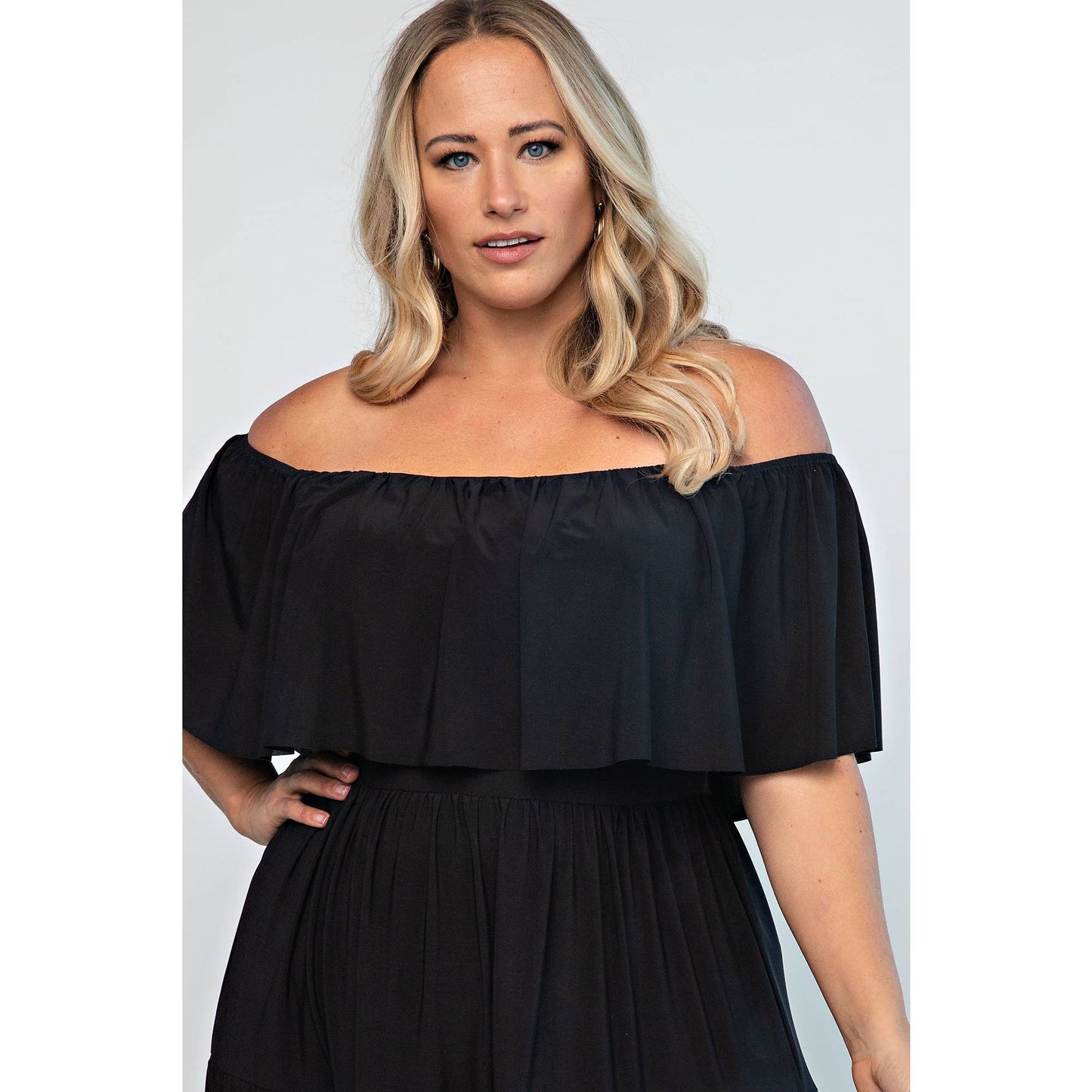 Tiered Off the Shoulder Maxi Dress