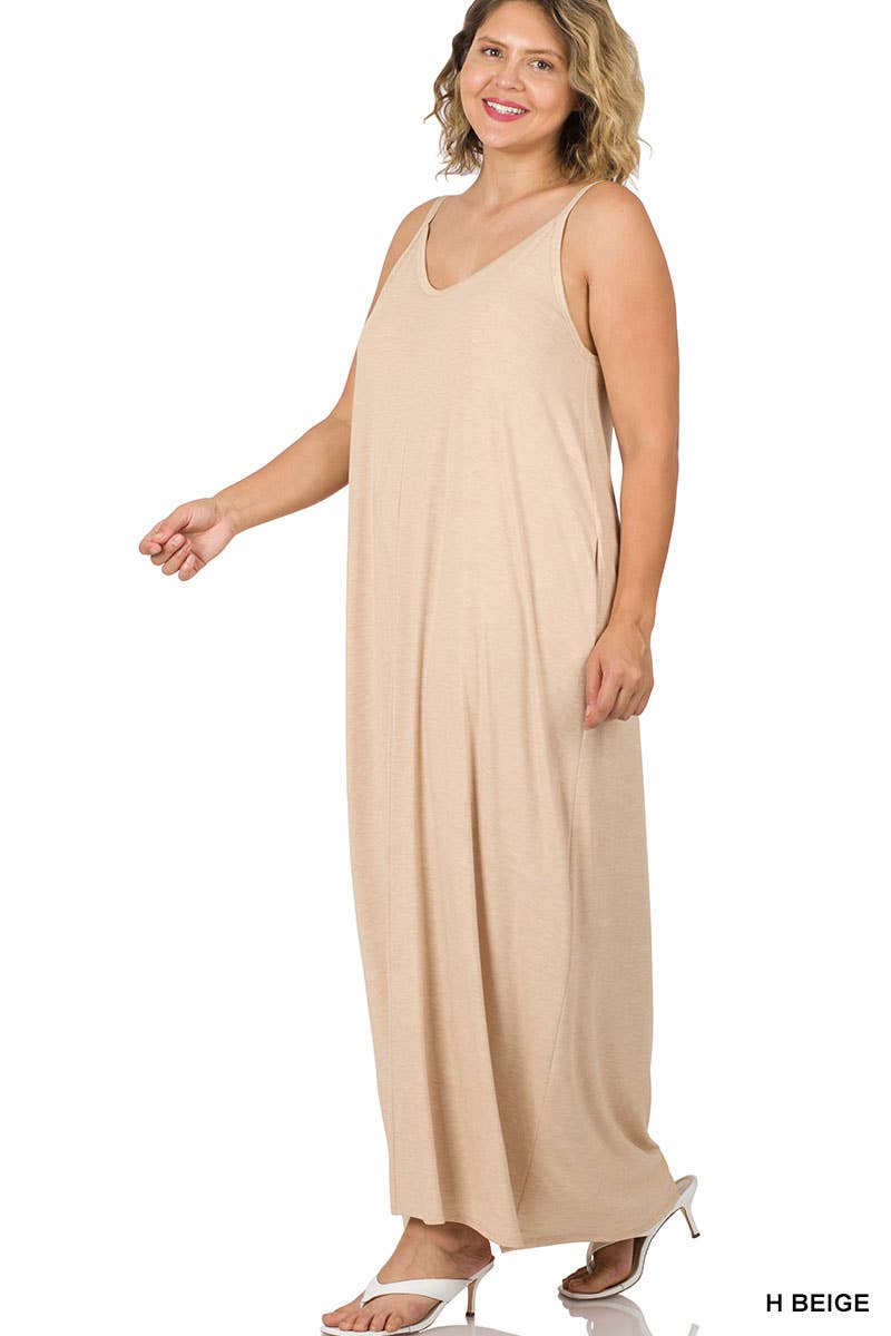 Maxi Dress w/adjustable Strap