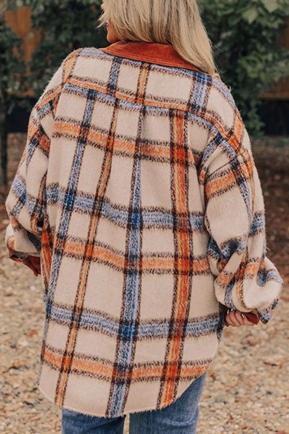 Plaid Button-Up Shacket