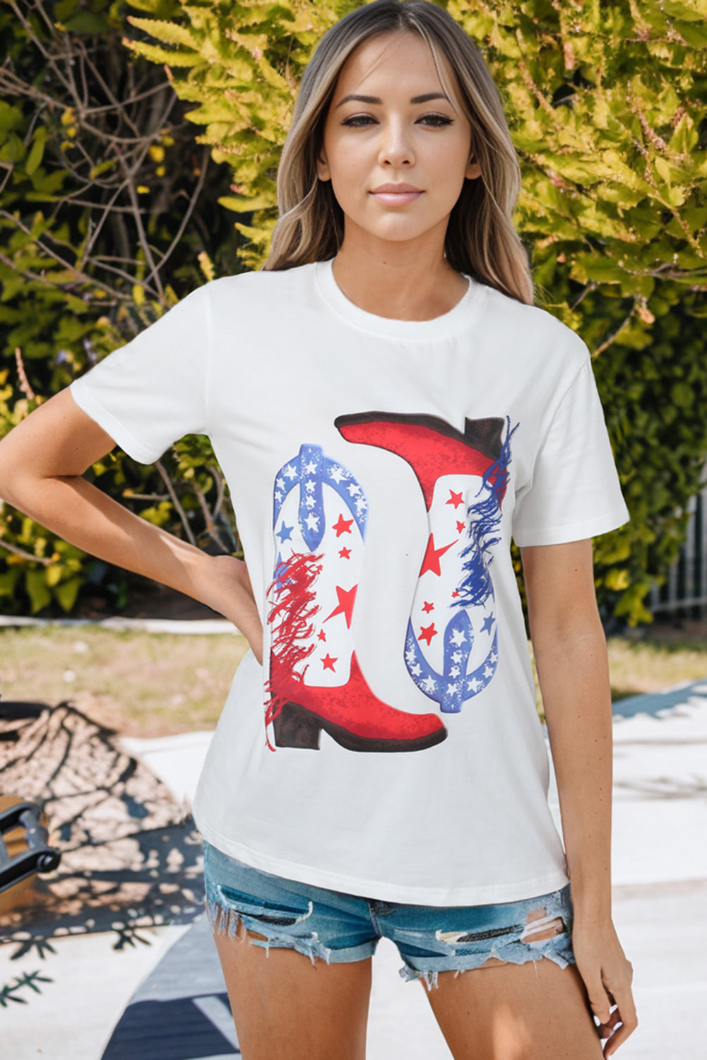 Stellar Western Boots Printed T-Shirt