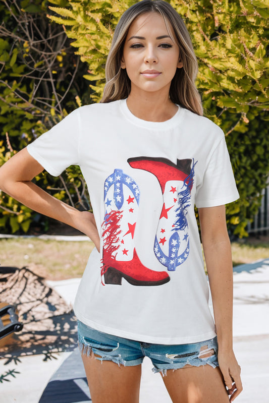 Stellar Western Boots Printed T-Shirt