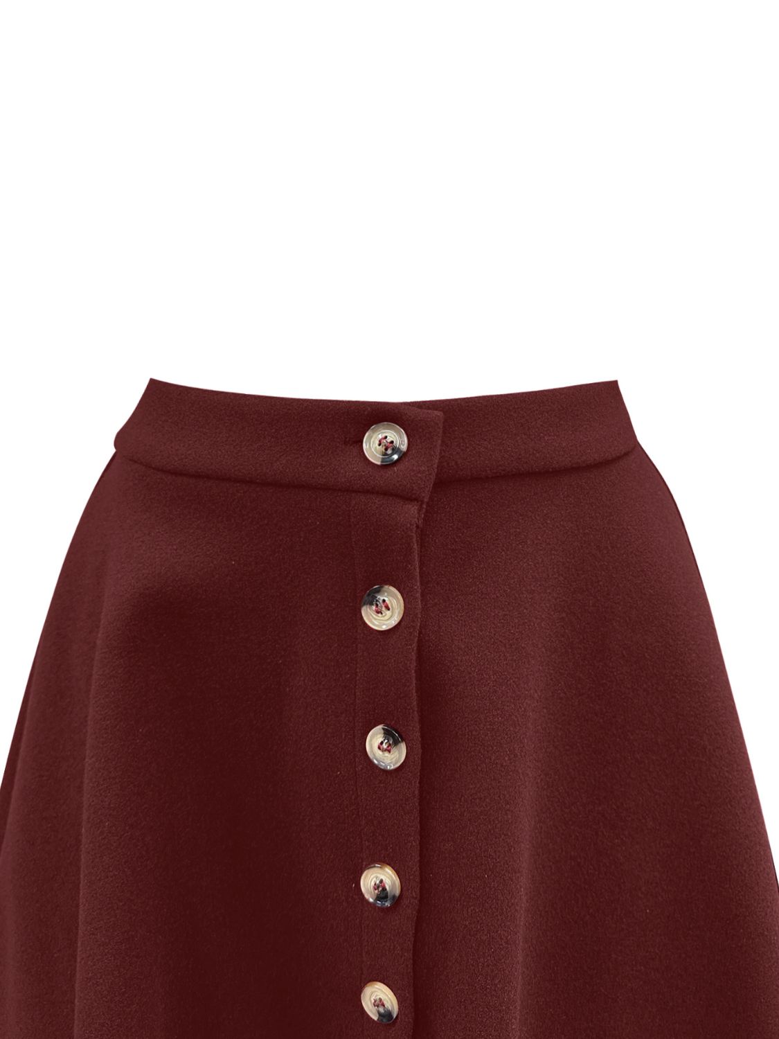 Corduroy Button-Down Mini Skirt