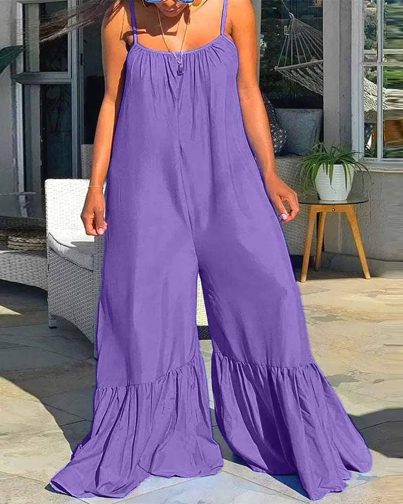 Sleeveless Bootcut Jumpsuit