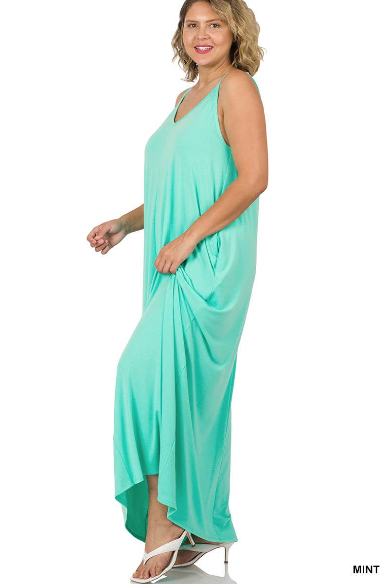 Maxi Dress w/adjustable Strap