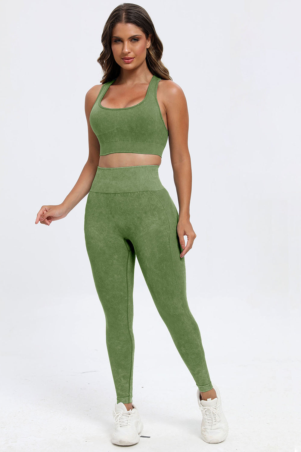 Active Wear 3-Piece Square Neck, Wide Strap Set