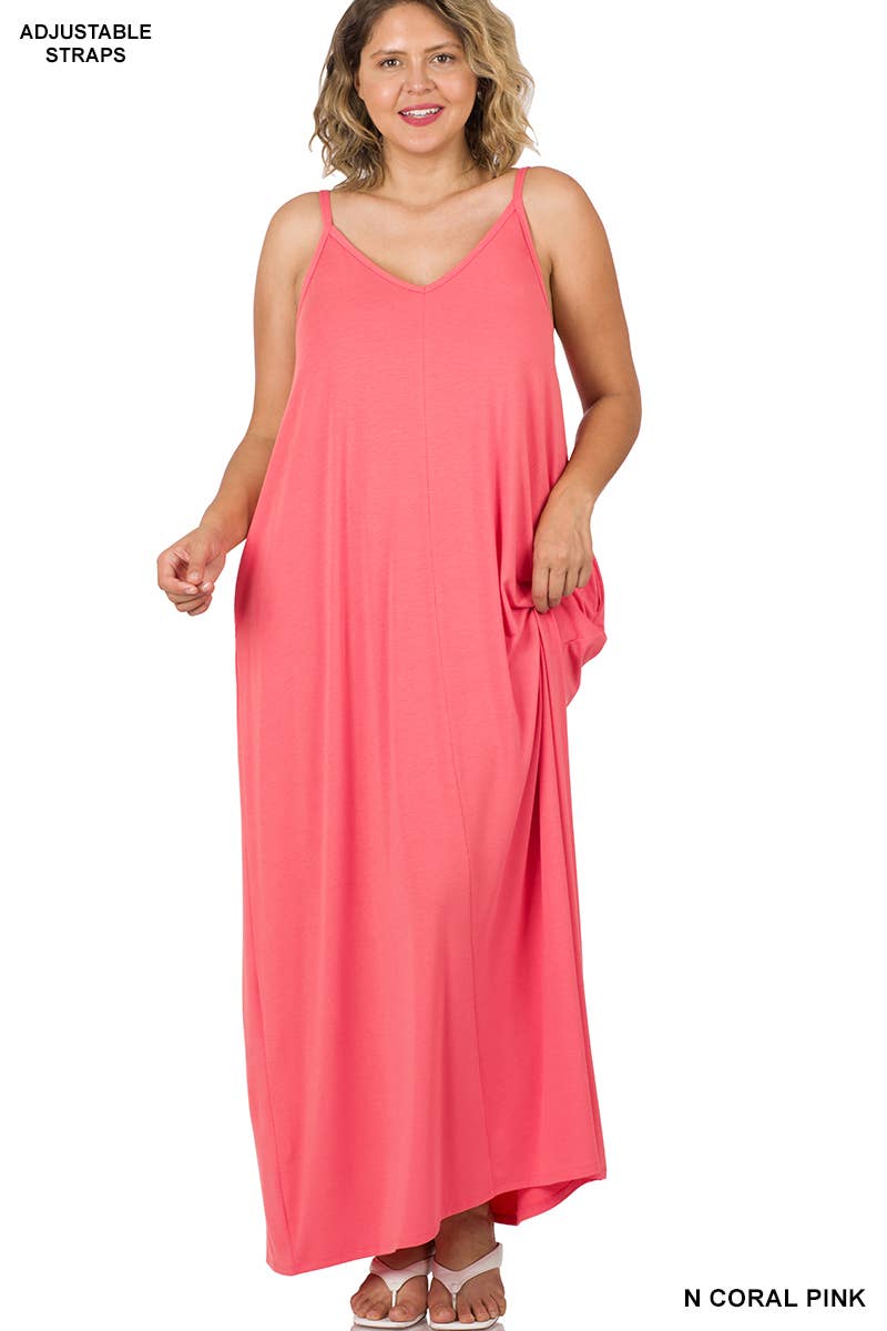 Maxi Dress w/adjustable Strap