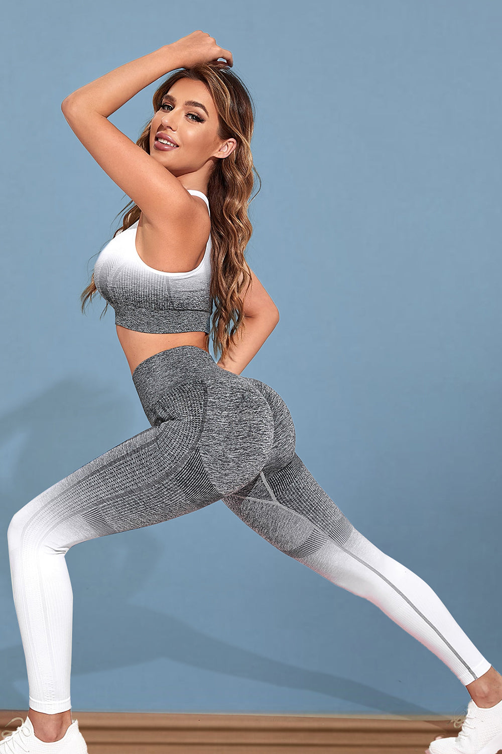 Ombre Athletic Tank and Leggings Set