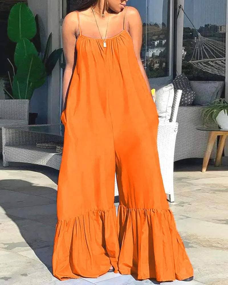 Sleeveless Bootcut Jumpsuit