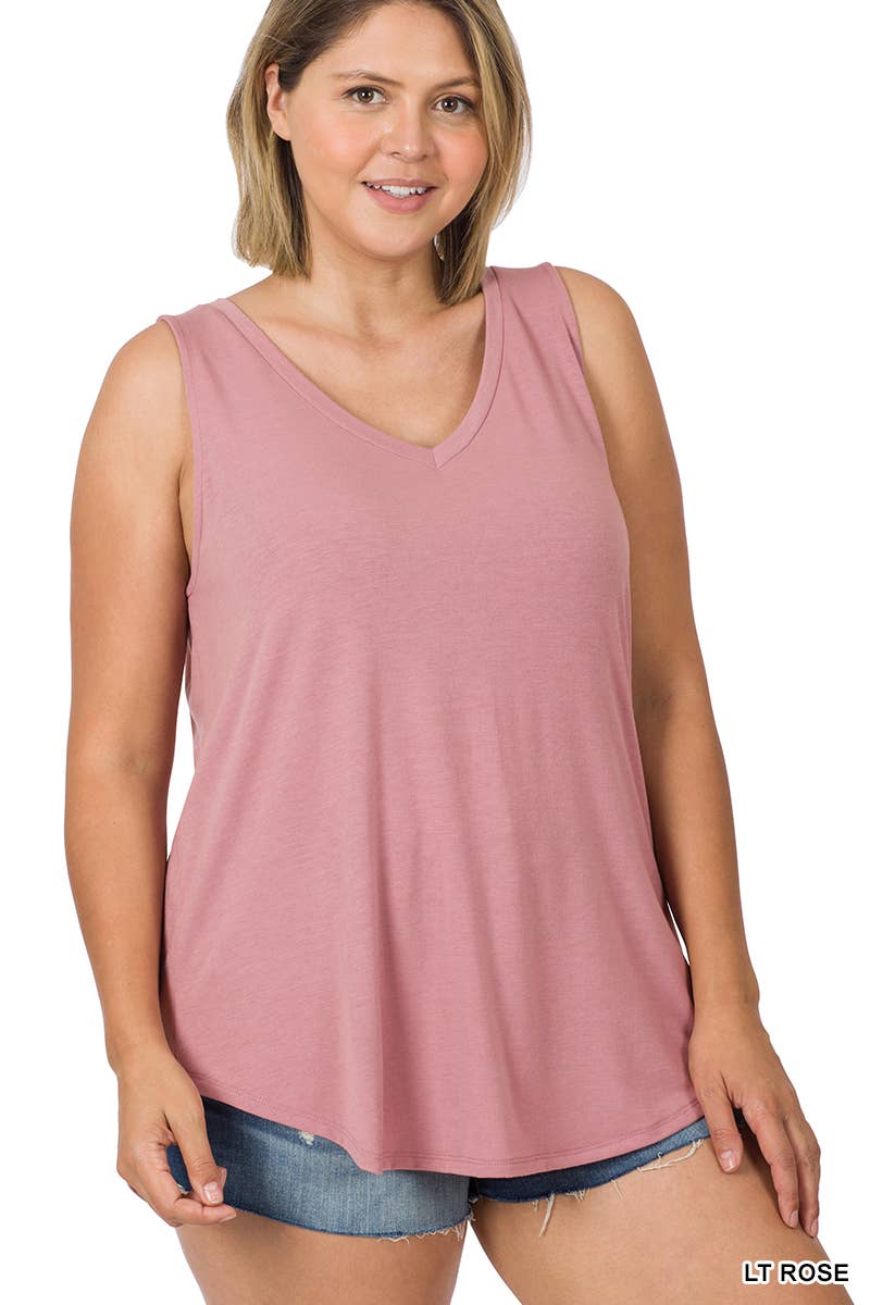 Sleeveless V-Neck Top