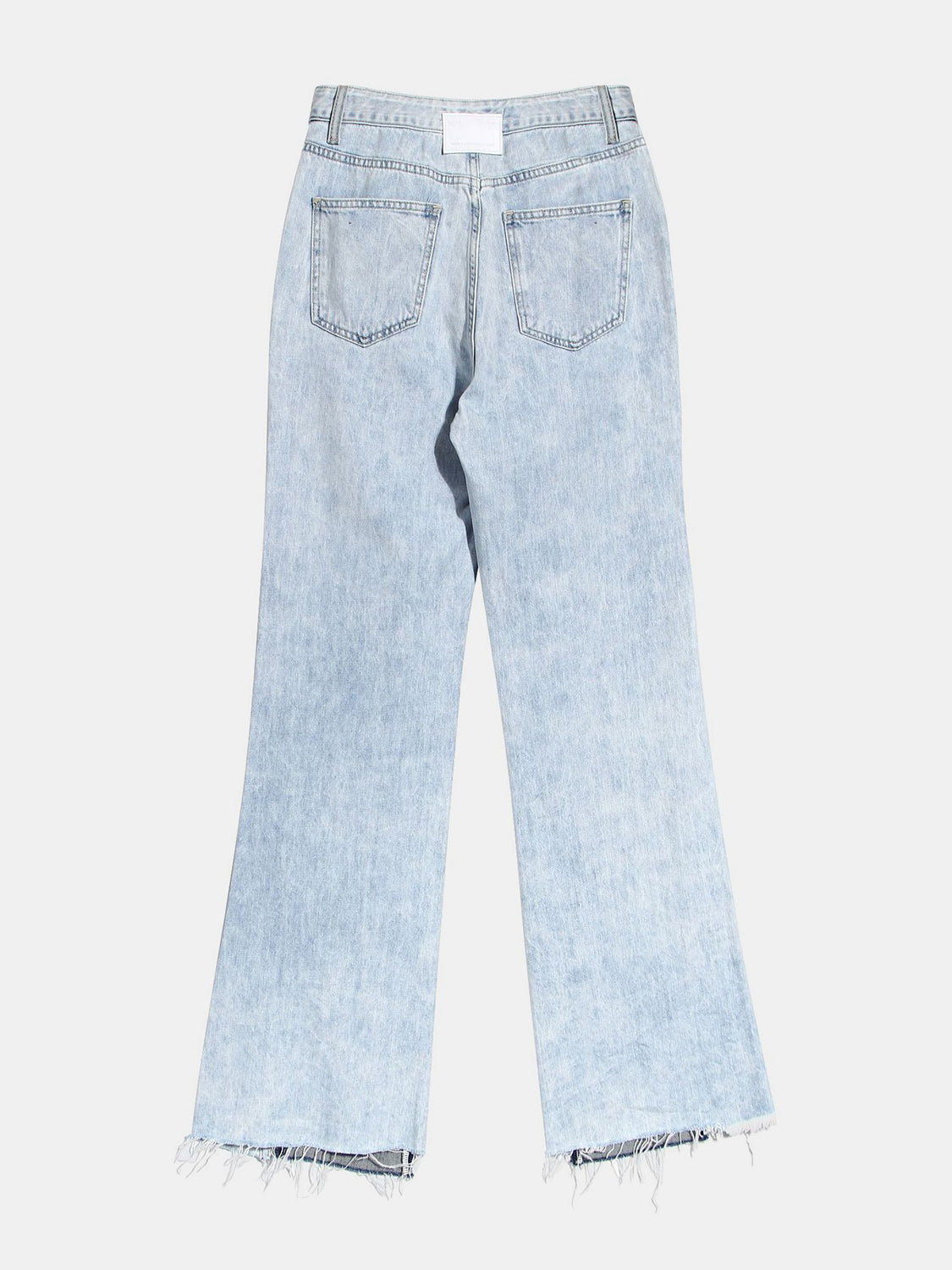 Contrast Jeans with Slit