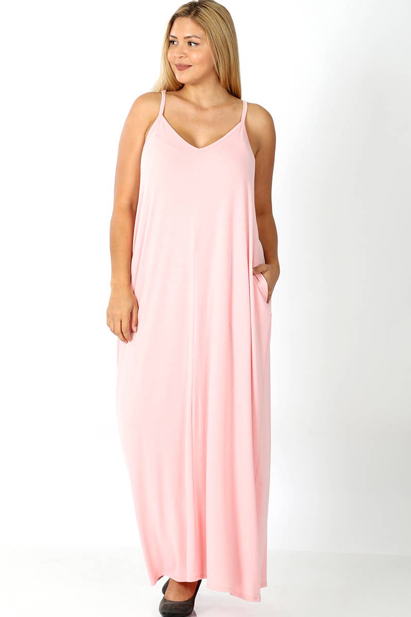 Maxi Dress w/adjustable Strap