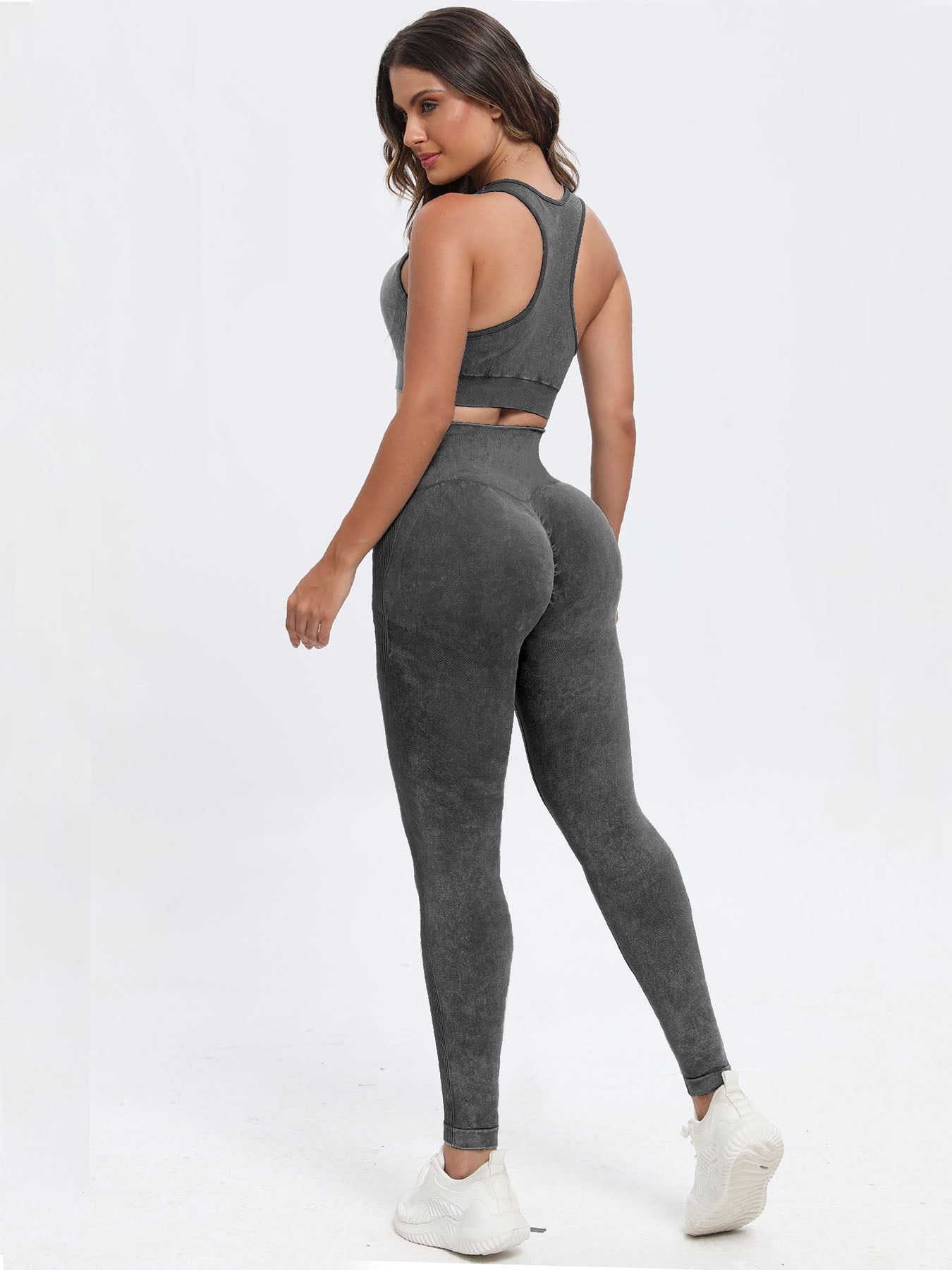 Elevate Your Active Style with Wide Strap Scoop Neck Top and Pants Set