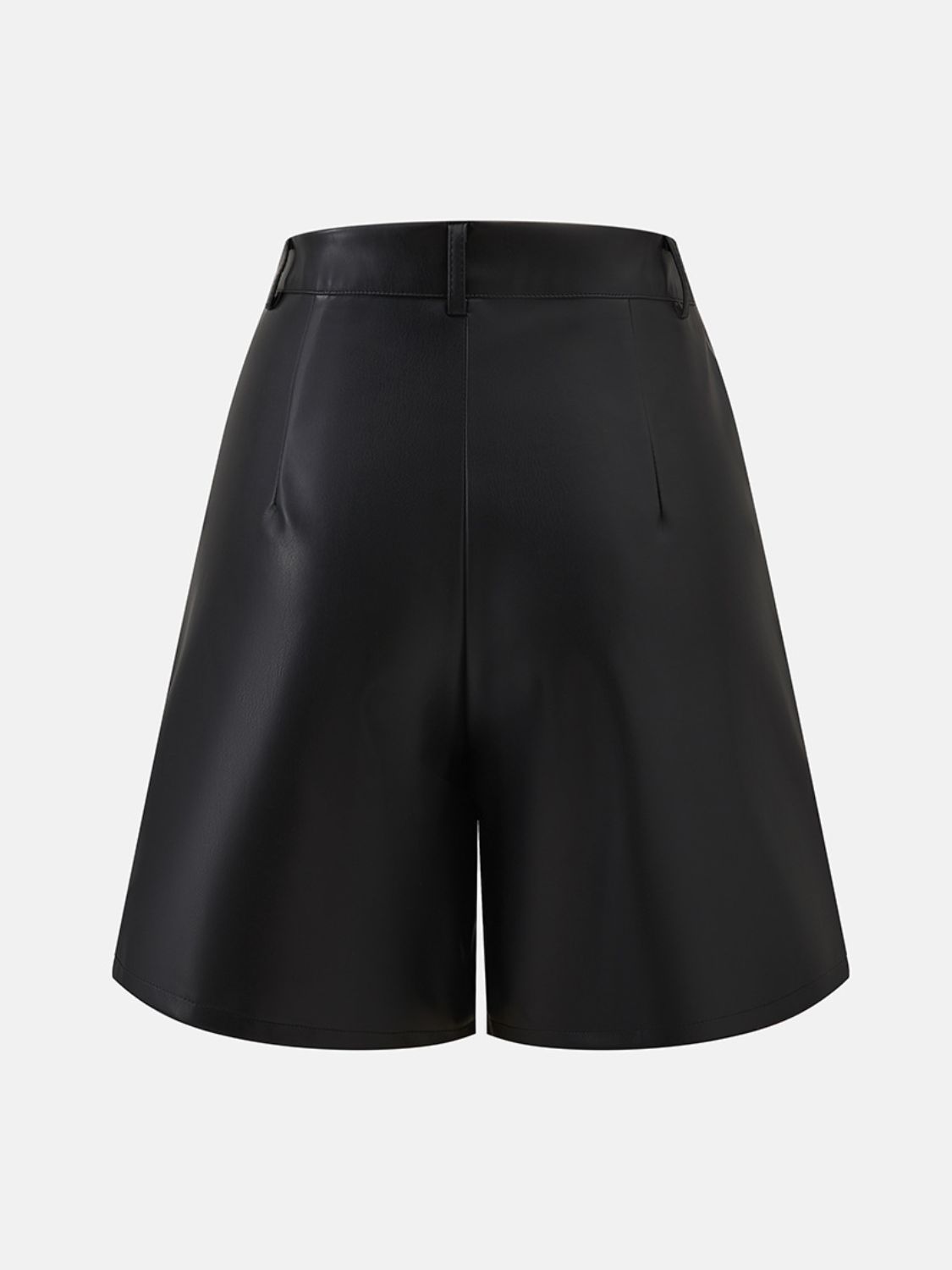 Eco-Friendly High Waist Vegan Leather Shorts