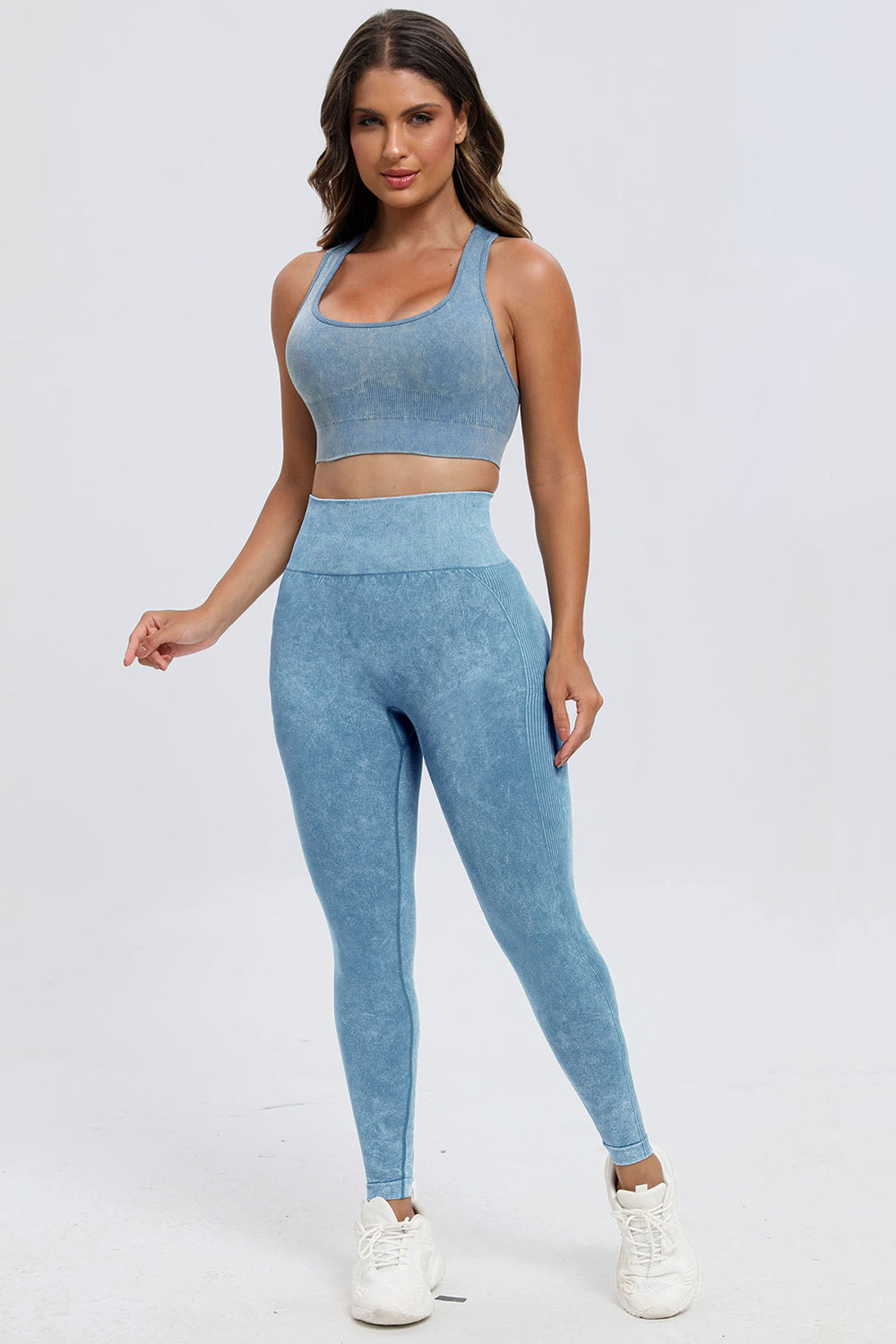 Active Wear 3-Piece Square Neck, Wide Strap Set