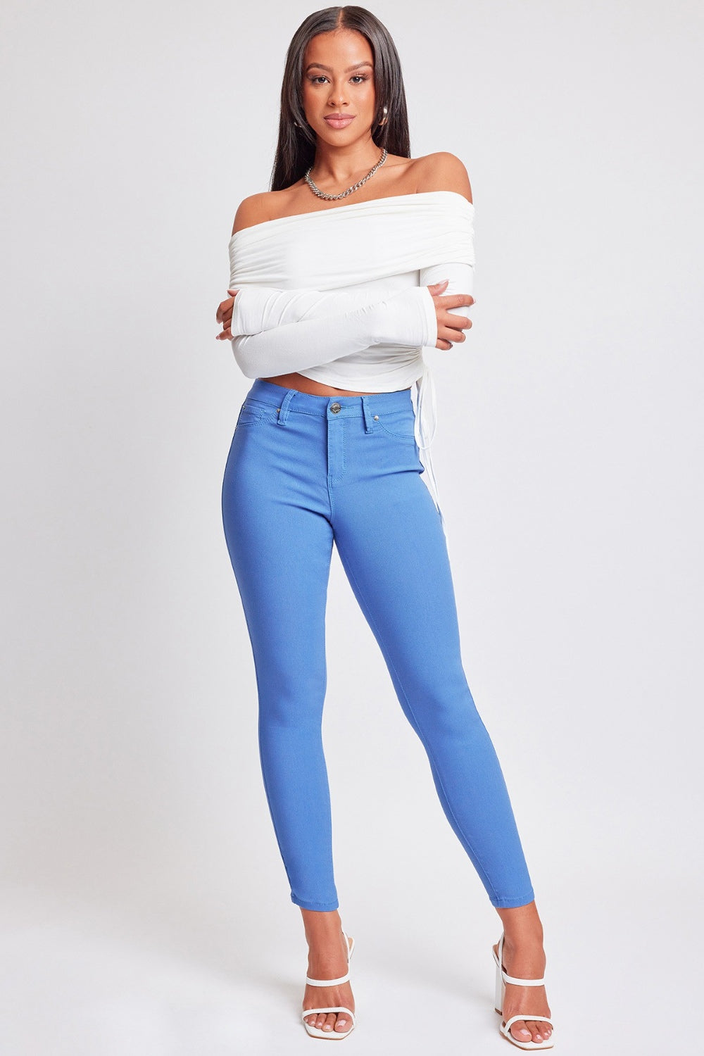 Mid-Rise Skinny Pants