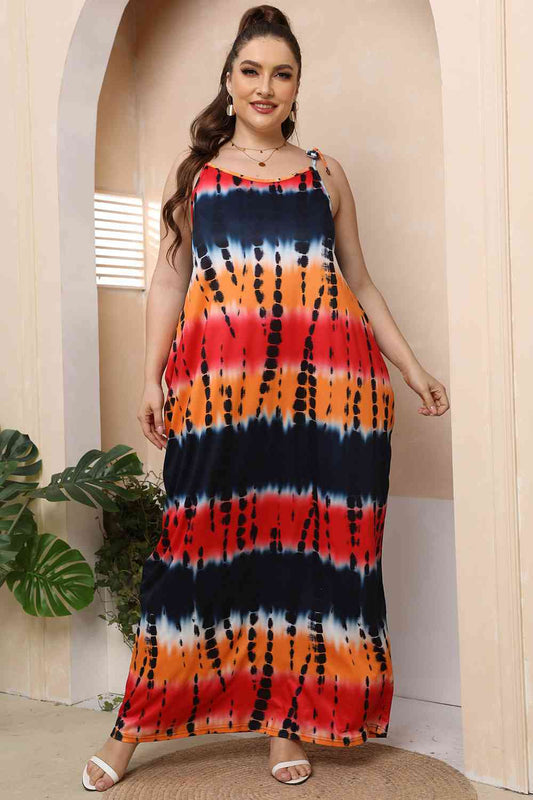 Tie-Shoulder Maxi Dress